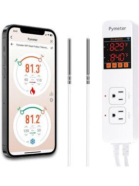 WiFi Temperature Controller with Dual Probes, Smart Thermostat for Reptiles
